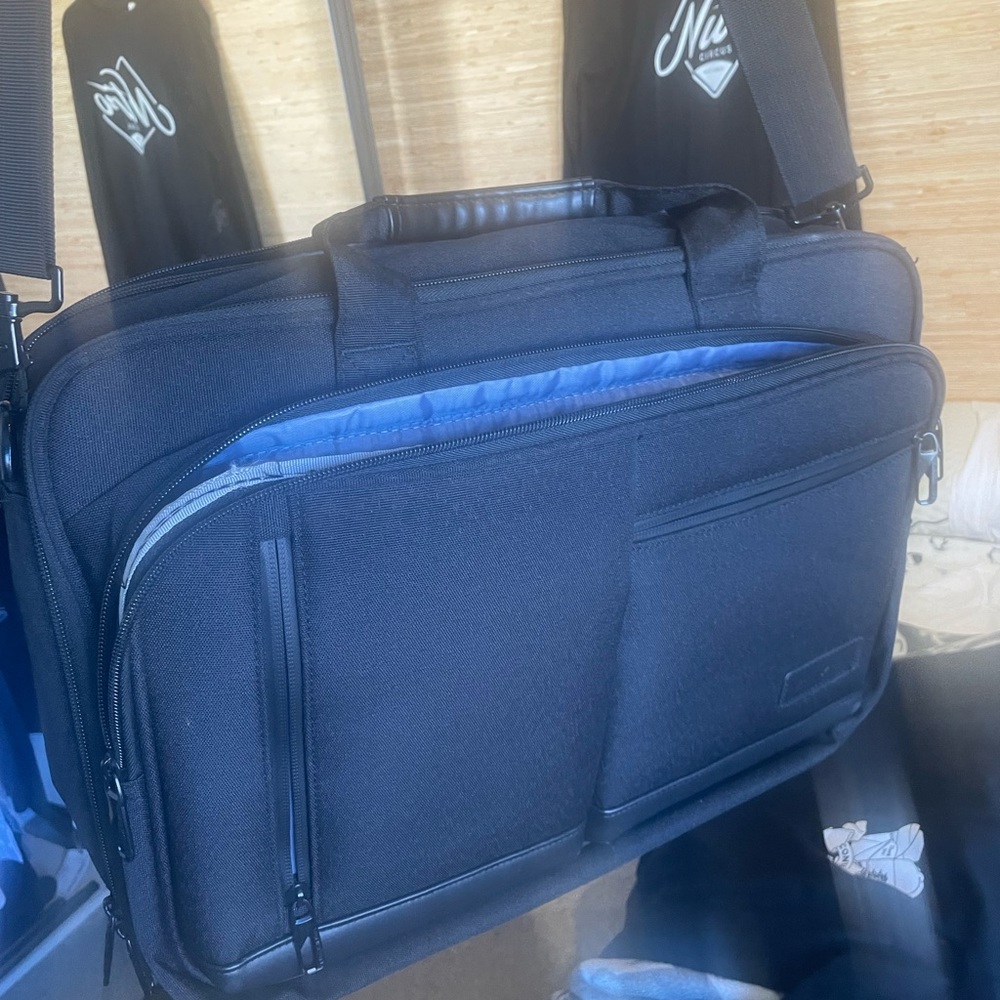 canvas 17 inch computer brief case